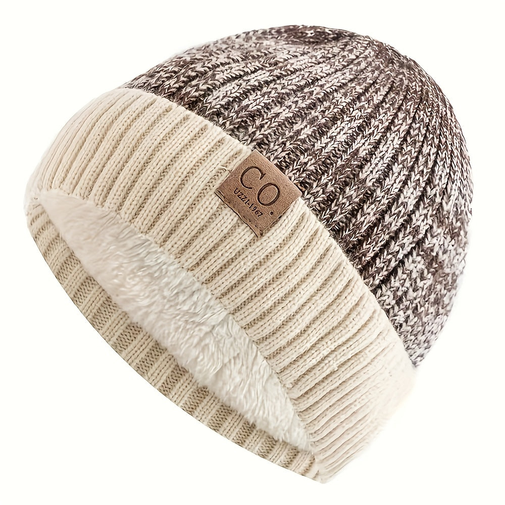 Winter Couple Thickened Knitted Hat Windproof and Warm Fleece Hat