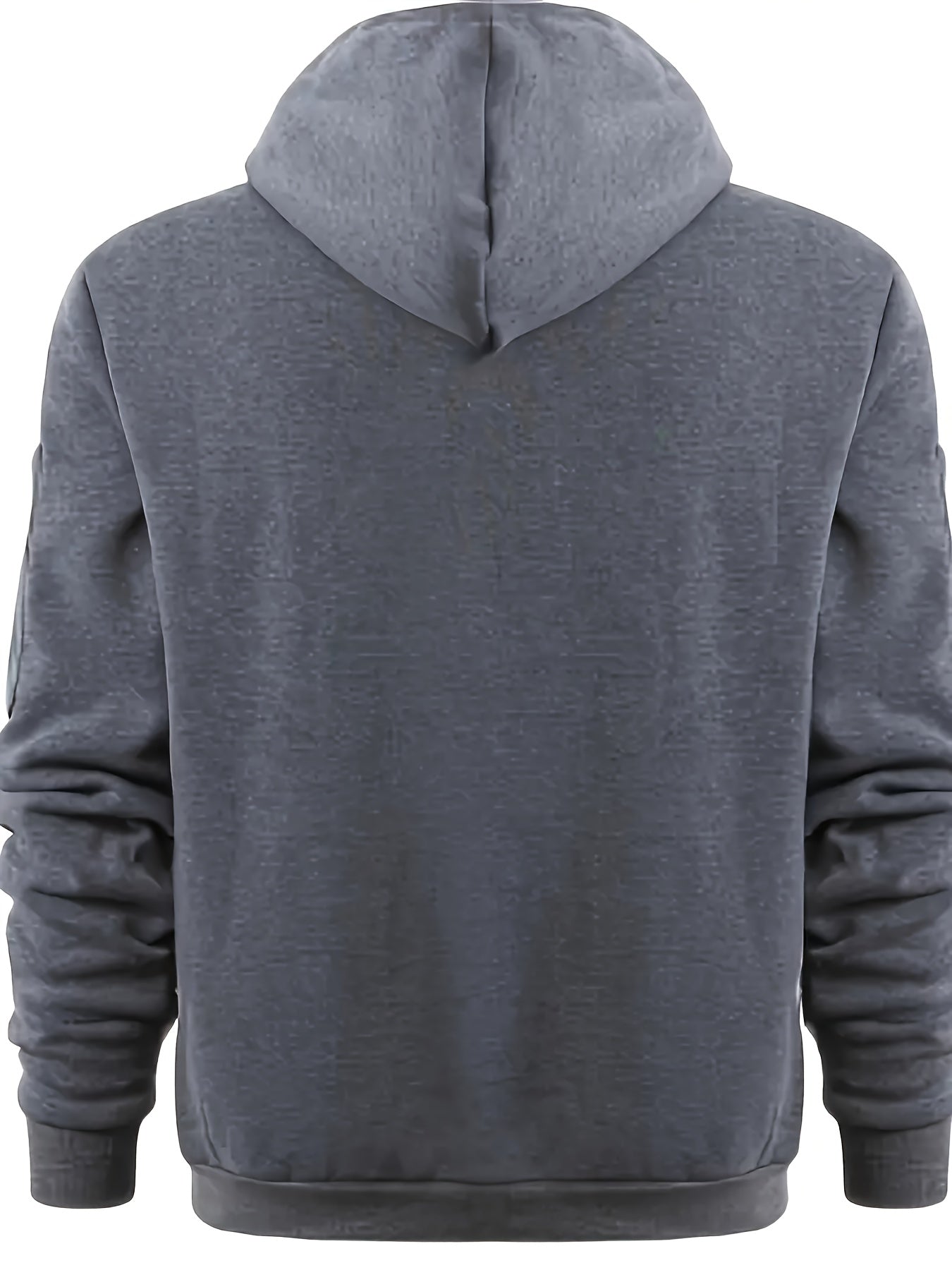 Men's Casual Sporty Hoodie with Multi-Zip Arm Pockets - Polyester